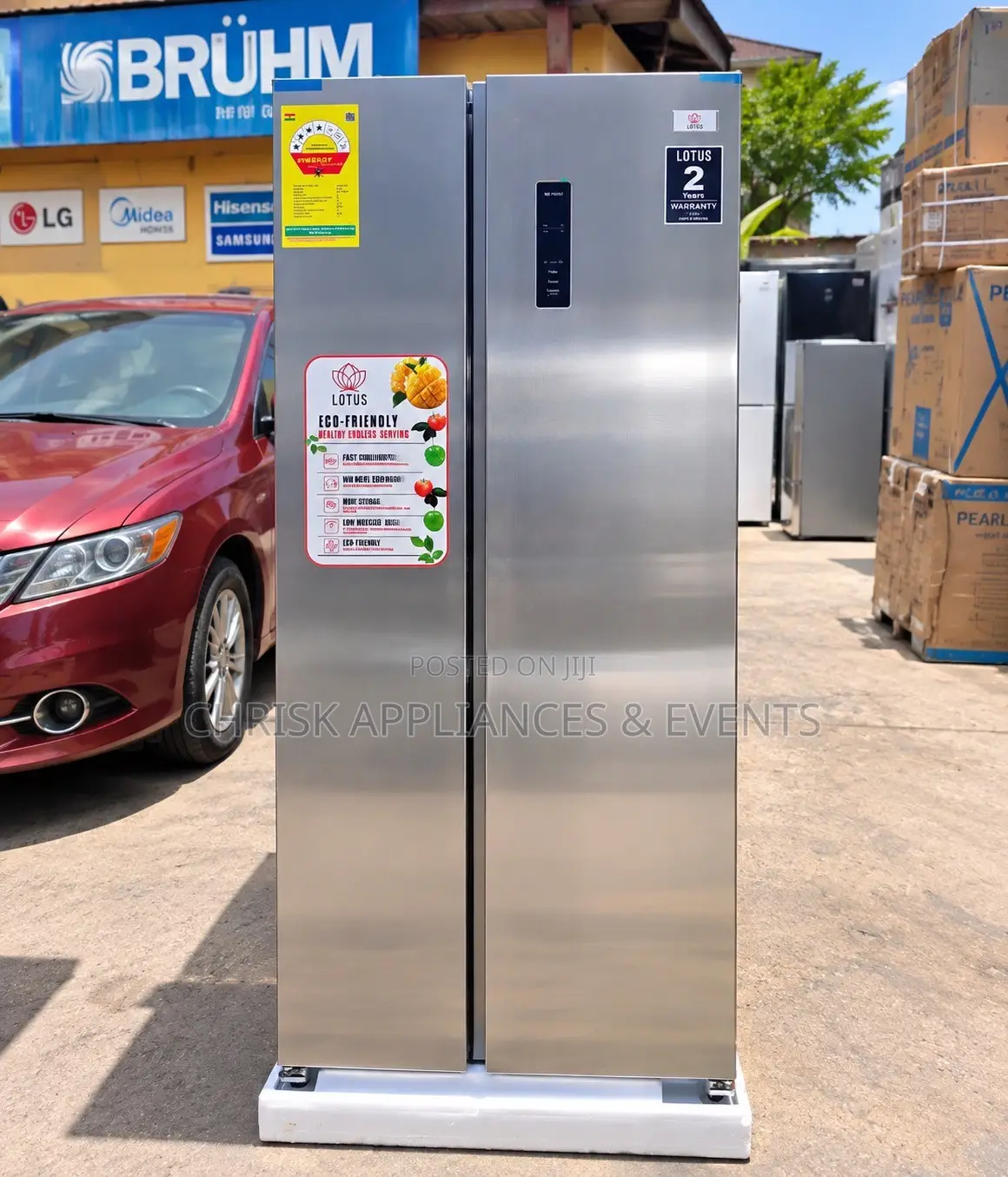 Lotus 525l Side-by-Side Refrigerator – LRF-600-SBS