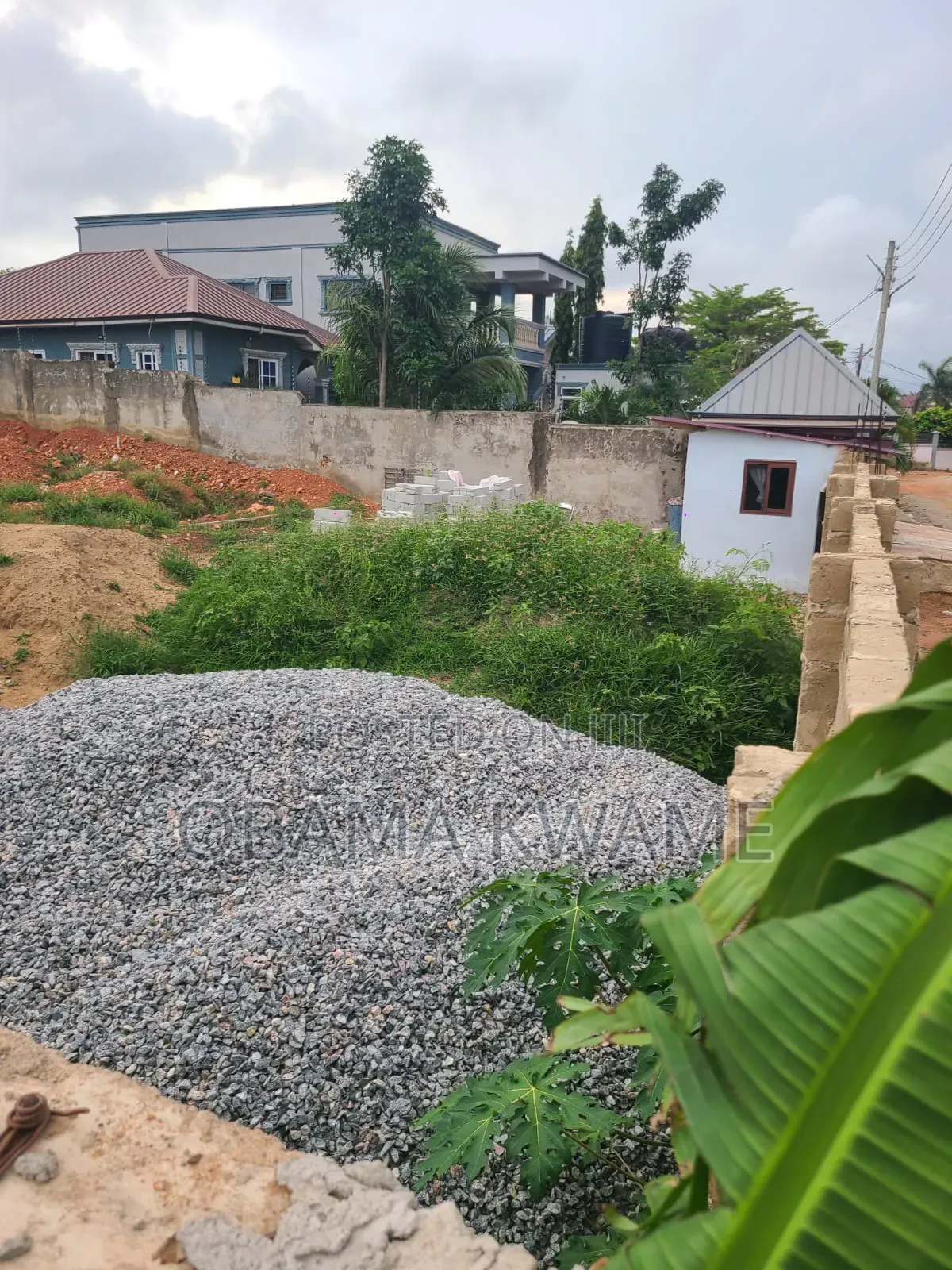 Walled and Gated 110*80 Plot of Land for Sale at New Bortiano Last STP