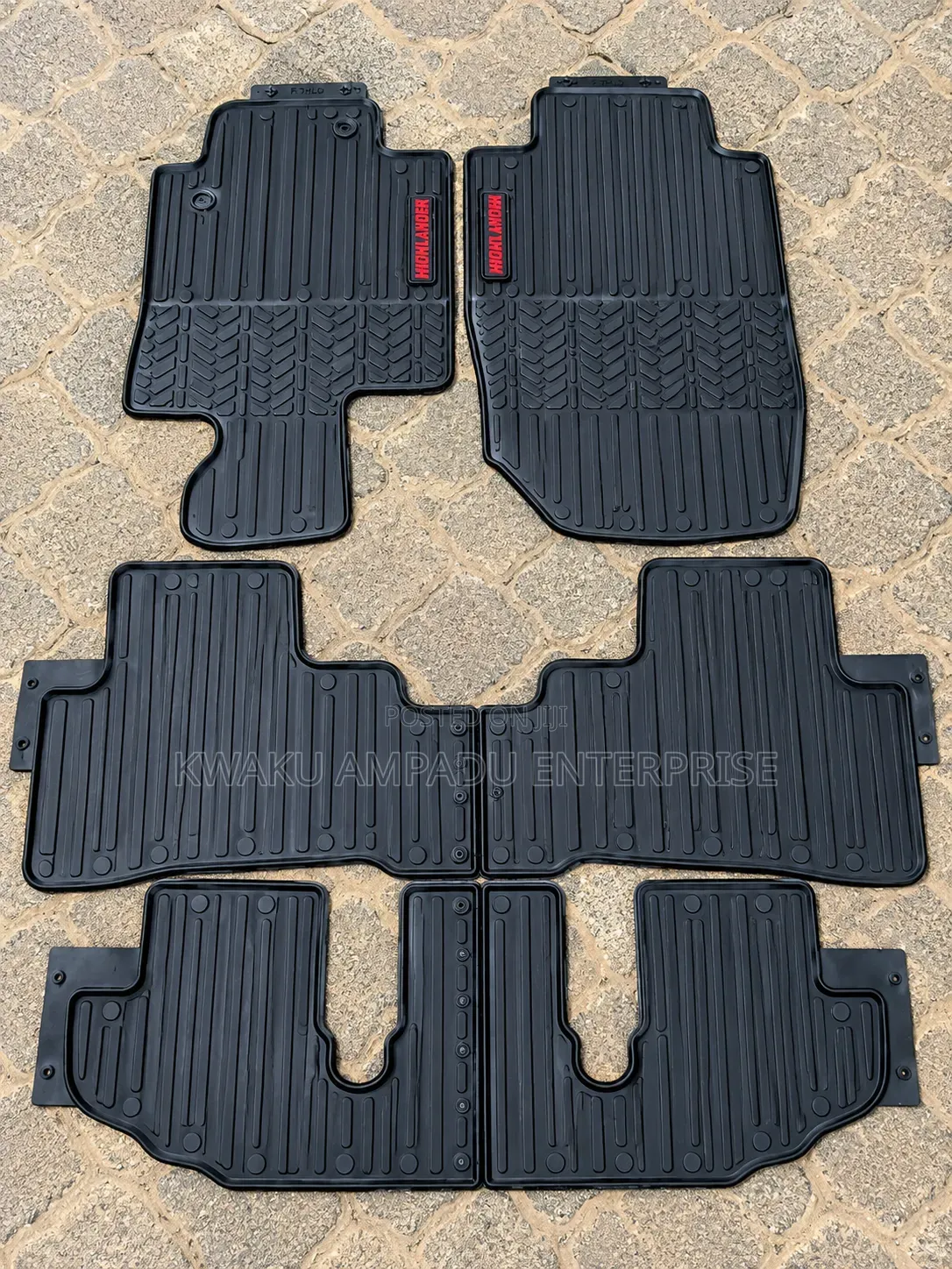 Toyota Highlander Heavy-Duty Car Floor Mat Set – Premium Rubber