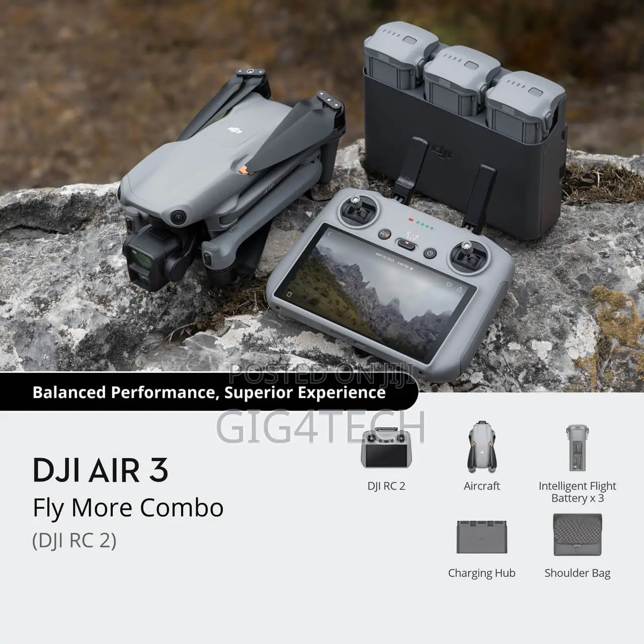 DJI Air 3S Fly More Combo (DJI RC 2) Drone