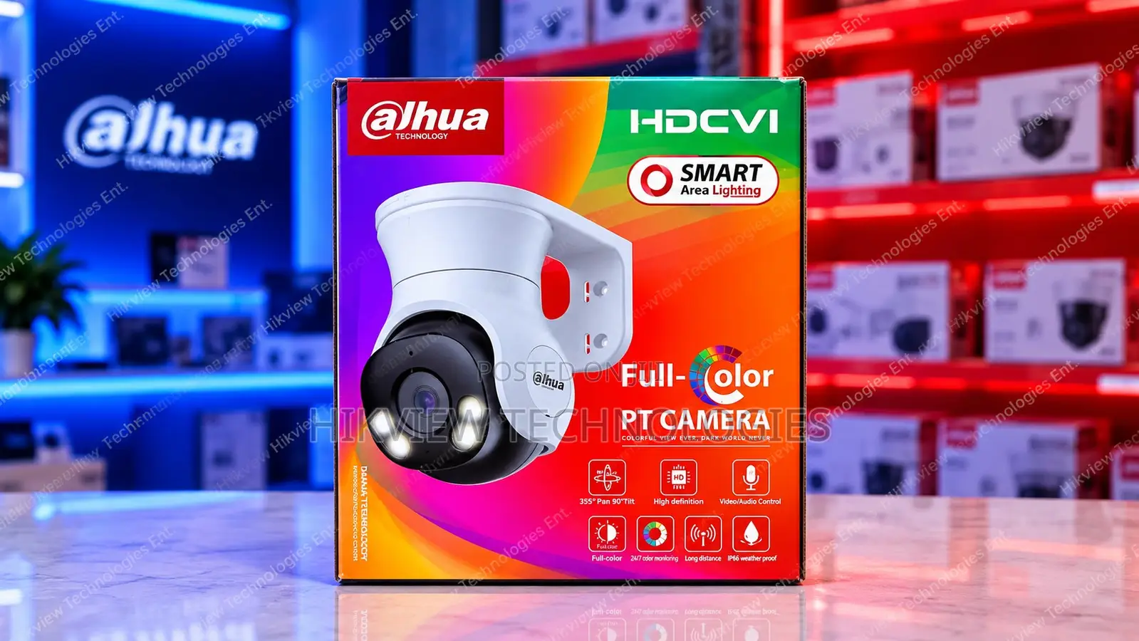 Dahua Hac-Pt1509a-a-Led 5mp Full-Color Hdcvi Fixed-Focal Pt Camera