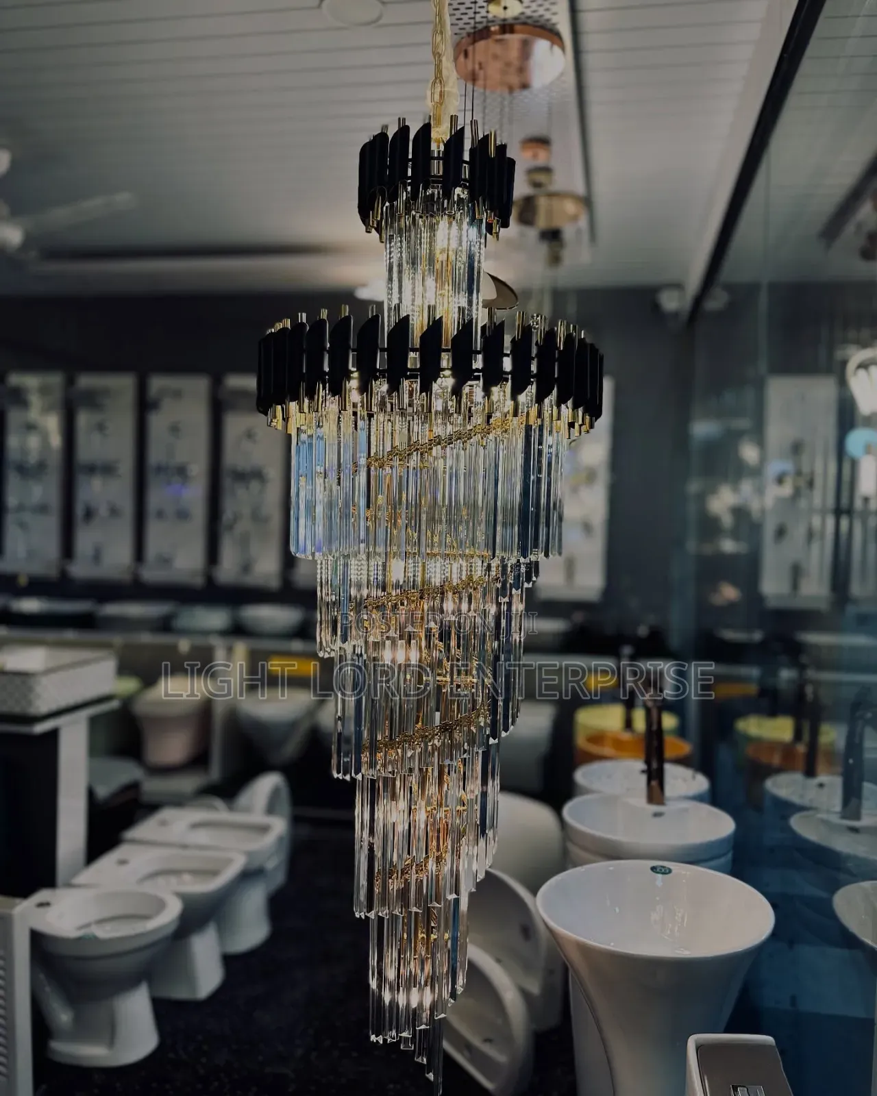 Showcasing Our Luxury 10layer Chandelier
