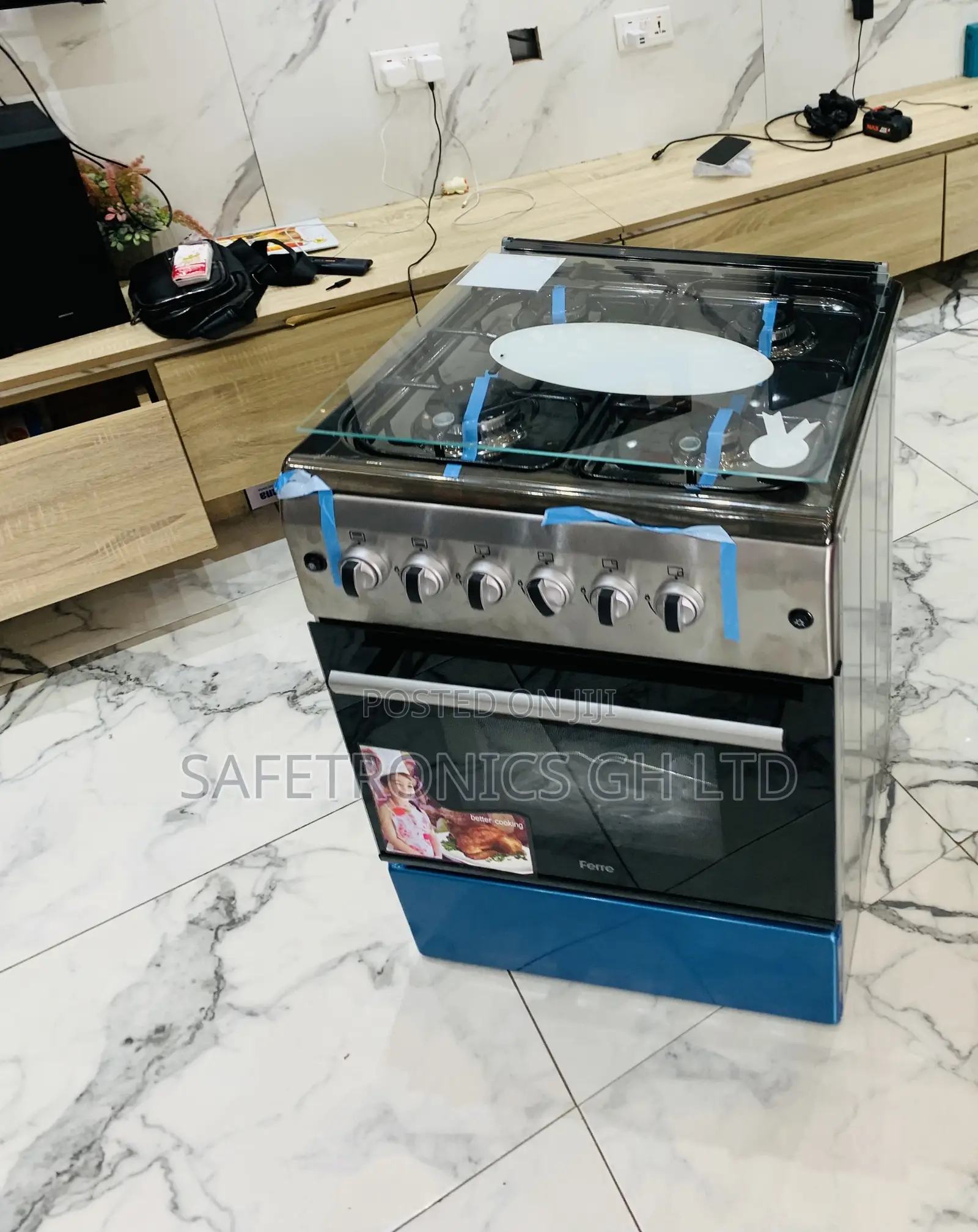 Fabulous Bew Oven Grill Grey Ferre 4 Burner Gas 60x60