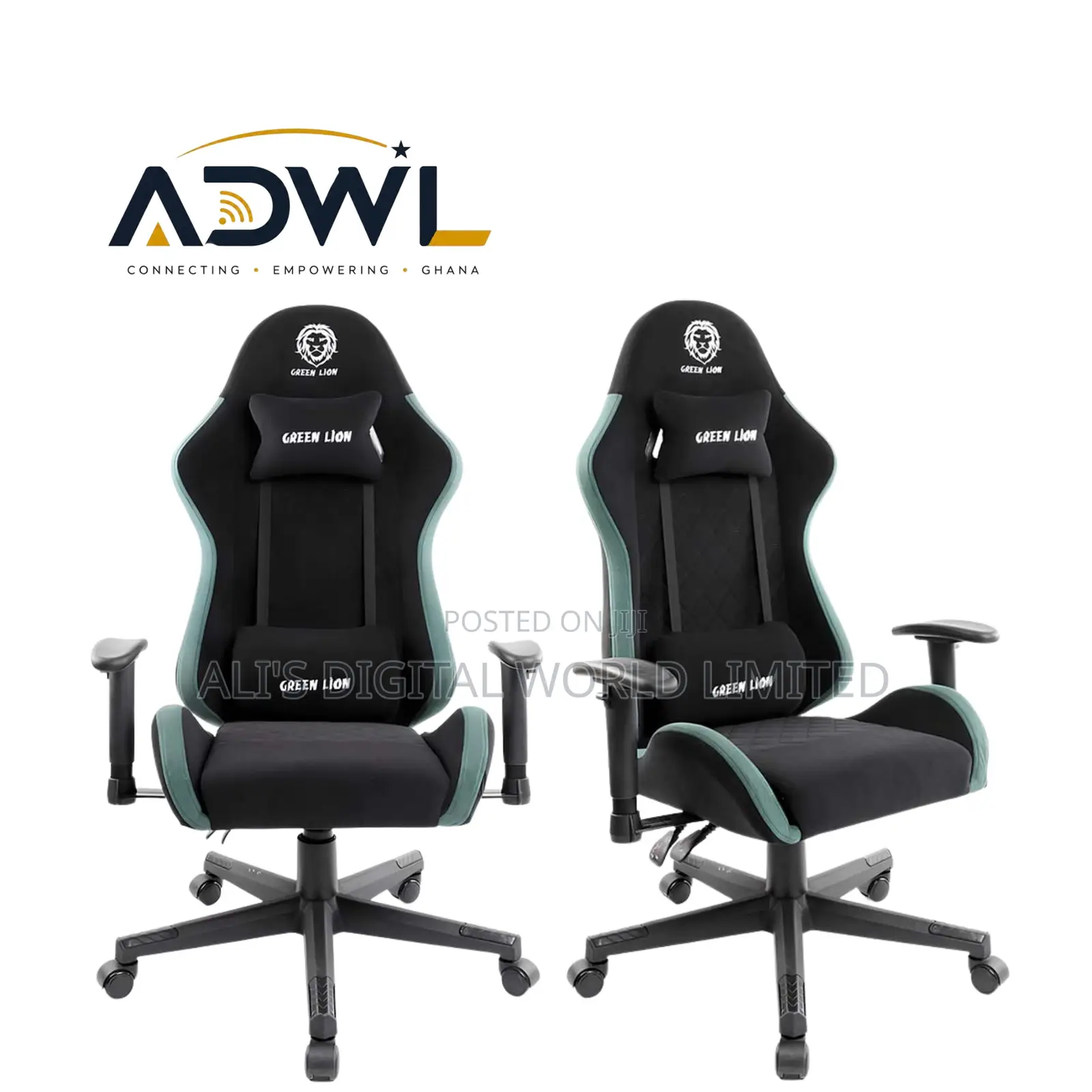 Green Lion ERGO X GCX44 Gaming Chair – Green
