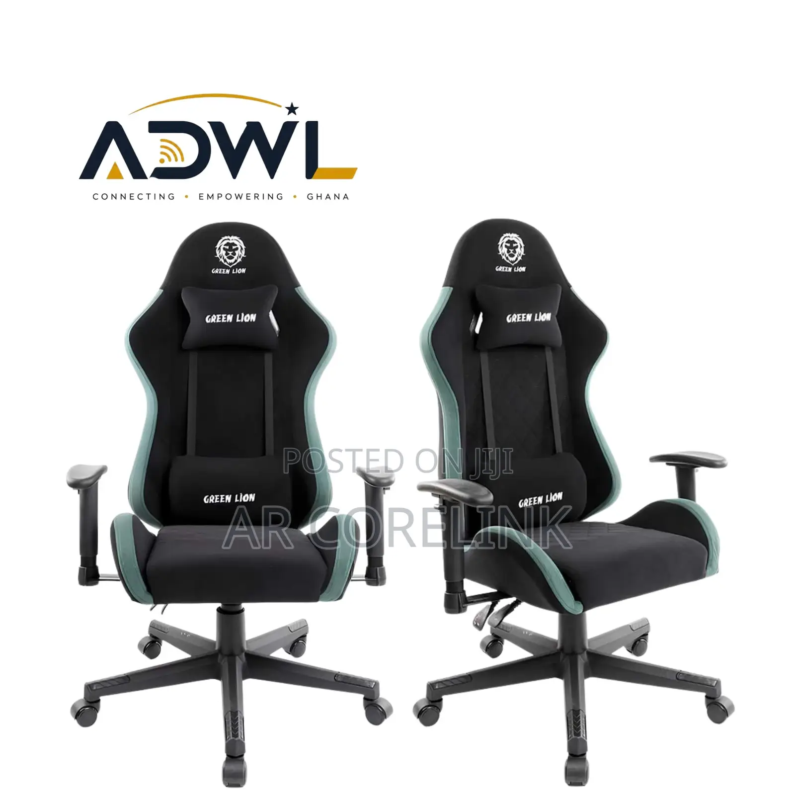 Green Lion ERGO X GCX44 Gaming Chair – Green