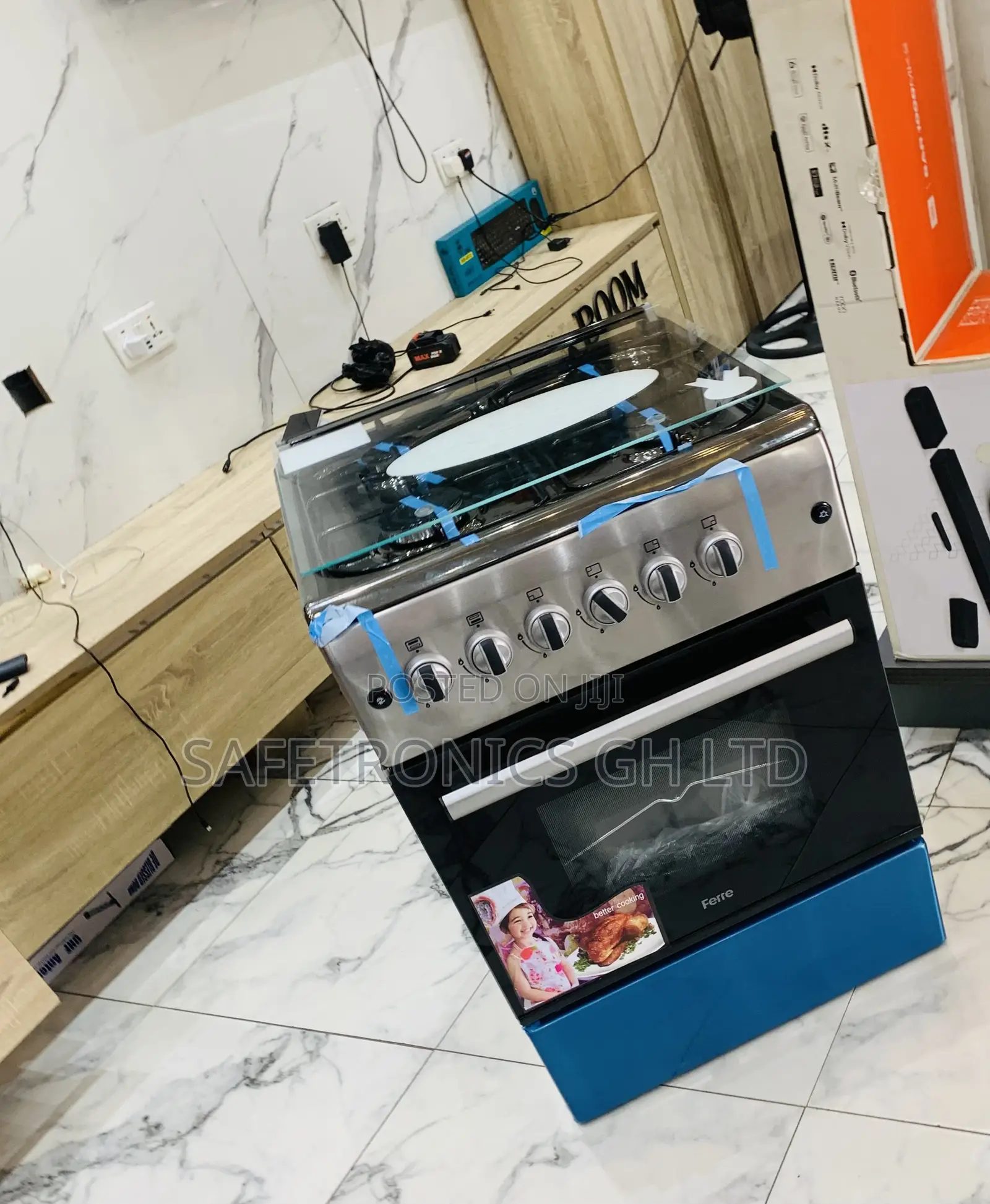 Recommend 60x60 Auto Ignition 4 Gas Burner Ferre Oven Grill