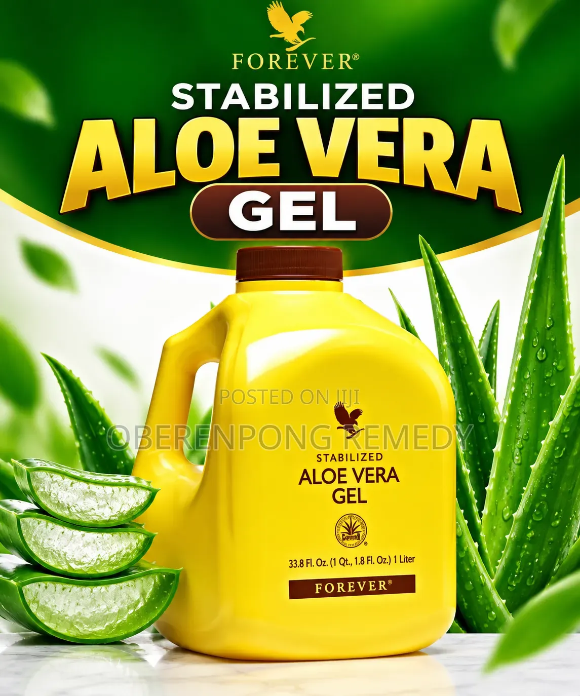 Forever Aloe Vera Gel 1L – BIG SIZE | Promo GH₵350