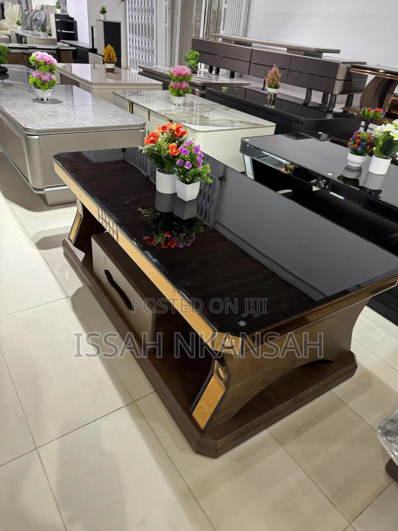 Walnut Brown + Coffee Table + TV Stand