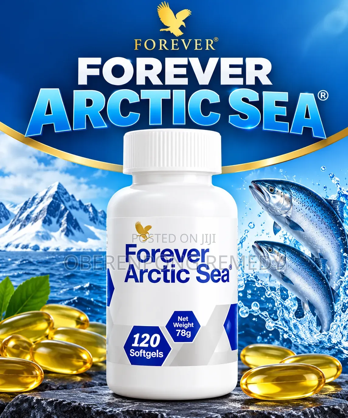 Forever Arctic Sea 120 Softgels – Omega-3 Supplement | Promo GH₵380