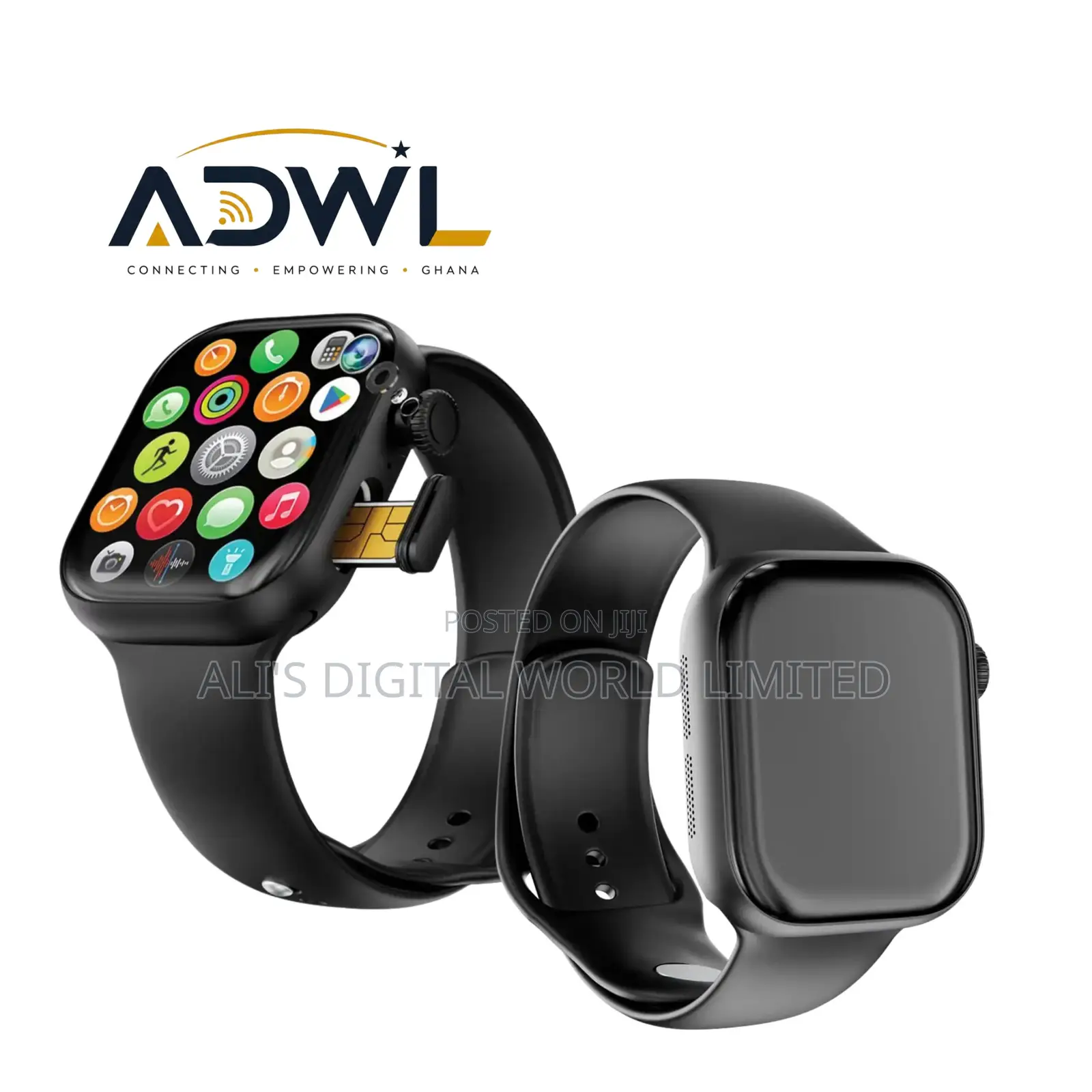 Green Lion Timex 4G 2.07 Inch Smart Watch – Black