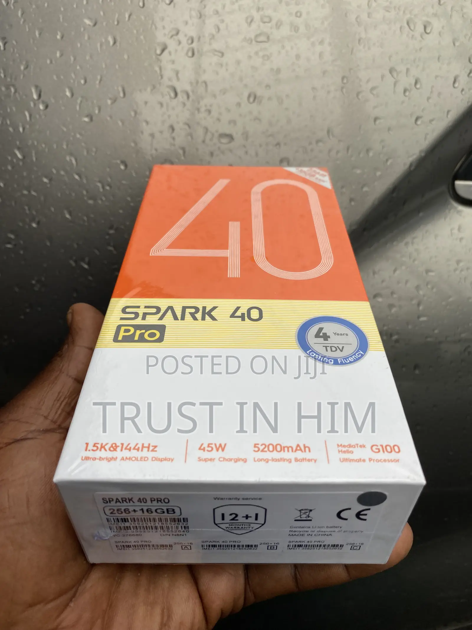 New Tecno Spark 40 Pro 256 GB Black