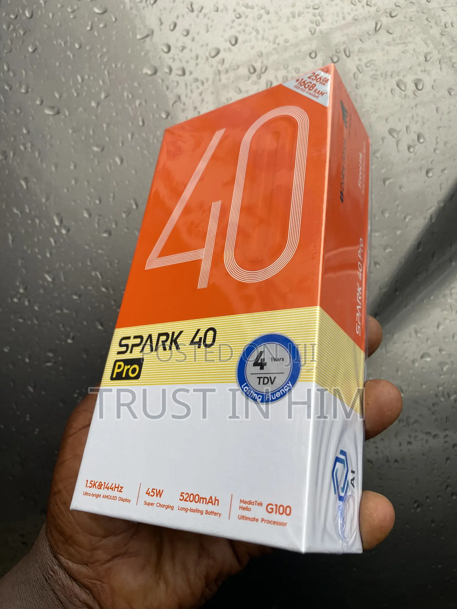 New Tecno Spark 40 Pro 256 GB Black