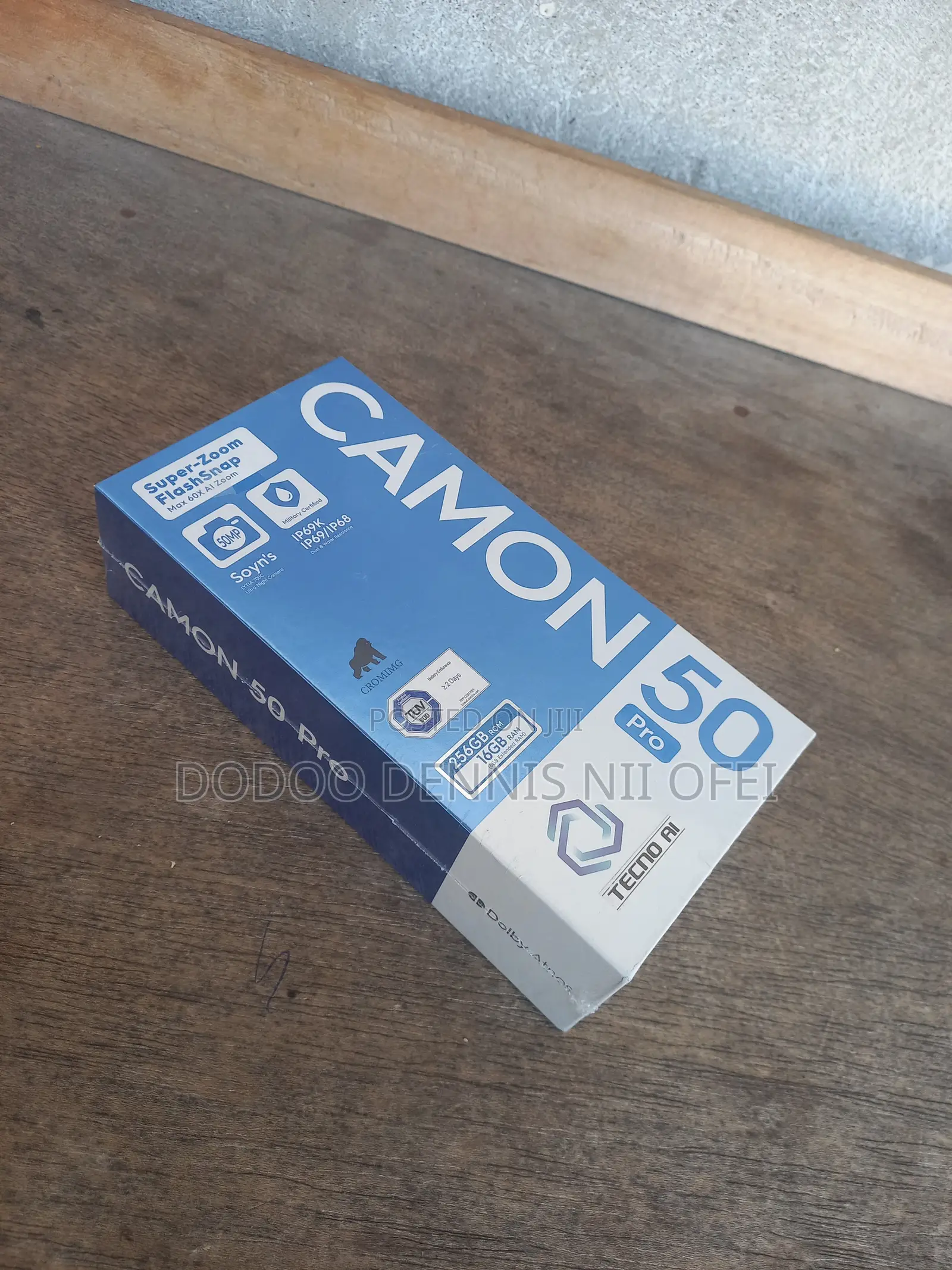 New Tecno Camon 50 Pro 256 GB Black