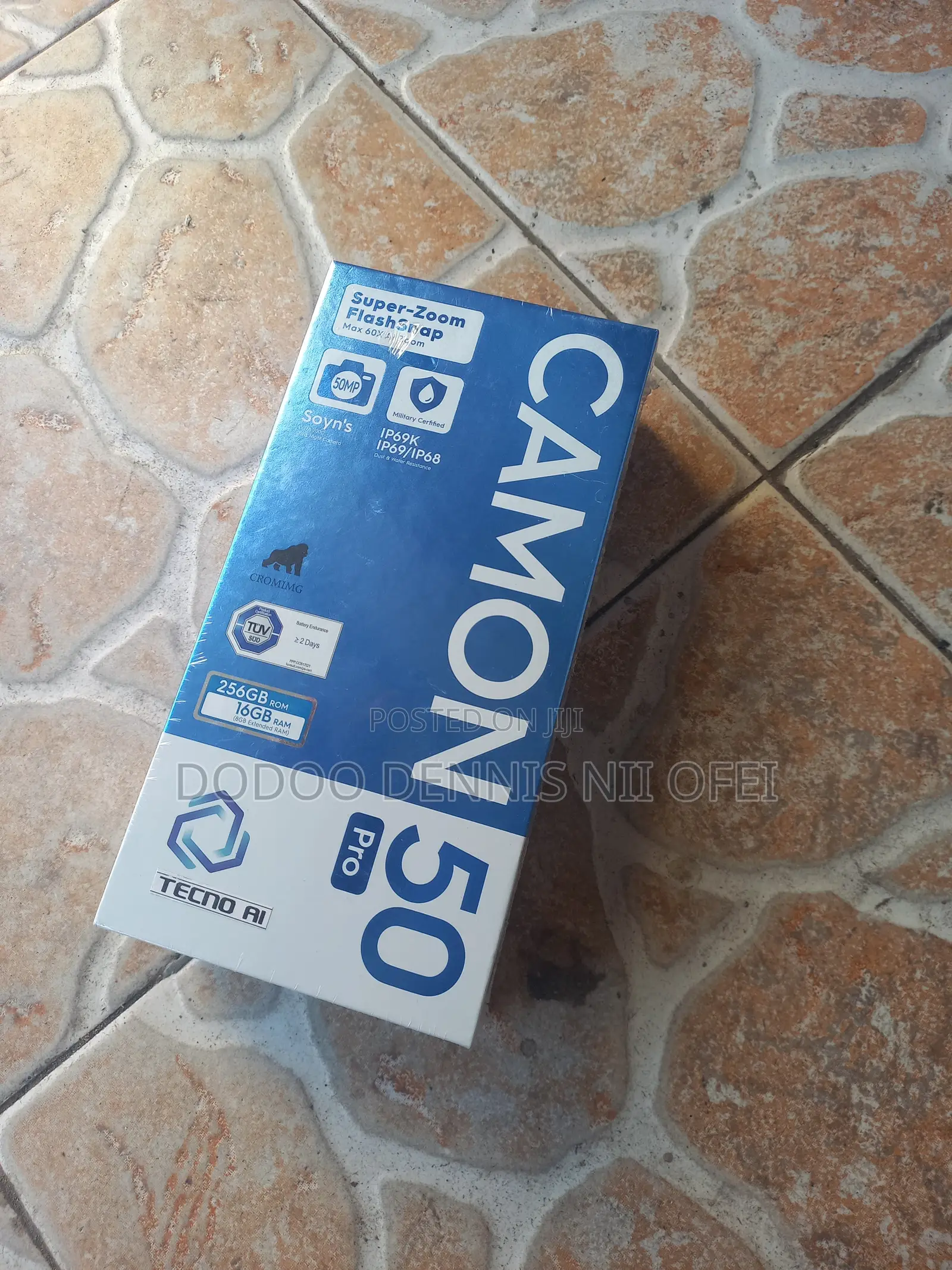 New Tecno Camon 50 Pro 256 GB Black