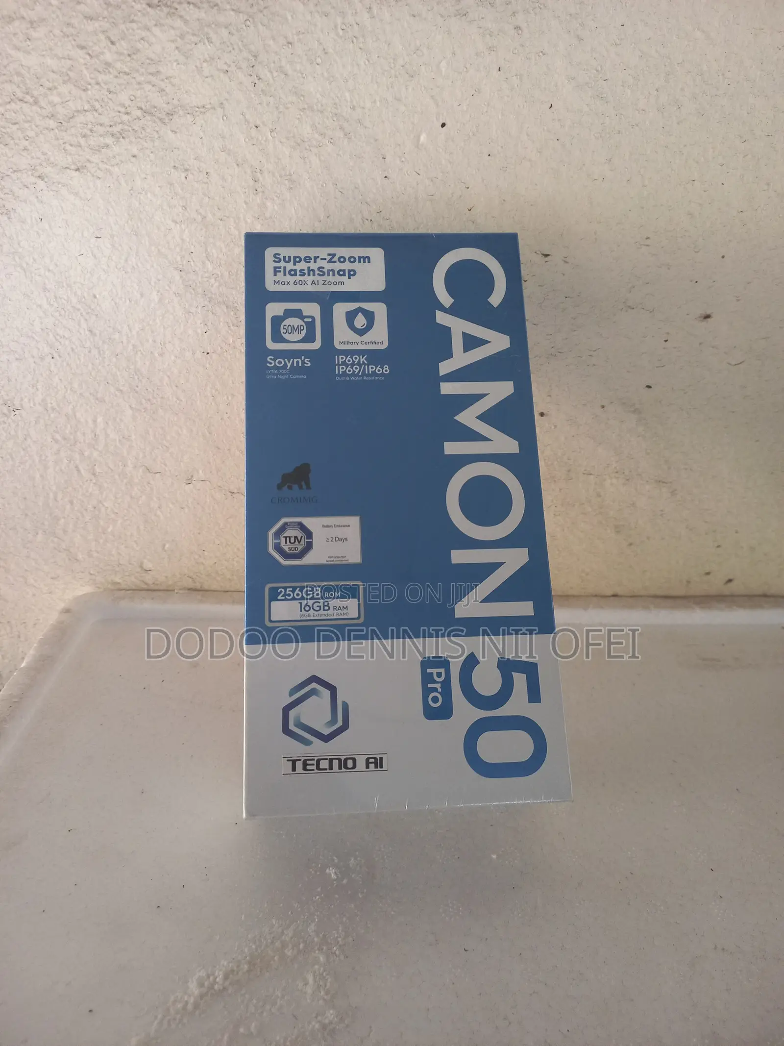 New Tecno Camon 50 Pro 256 GB Black