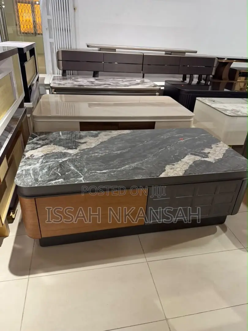 Dark Green Marble Top Coffee Table