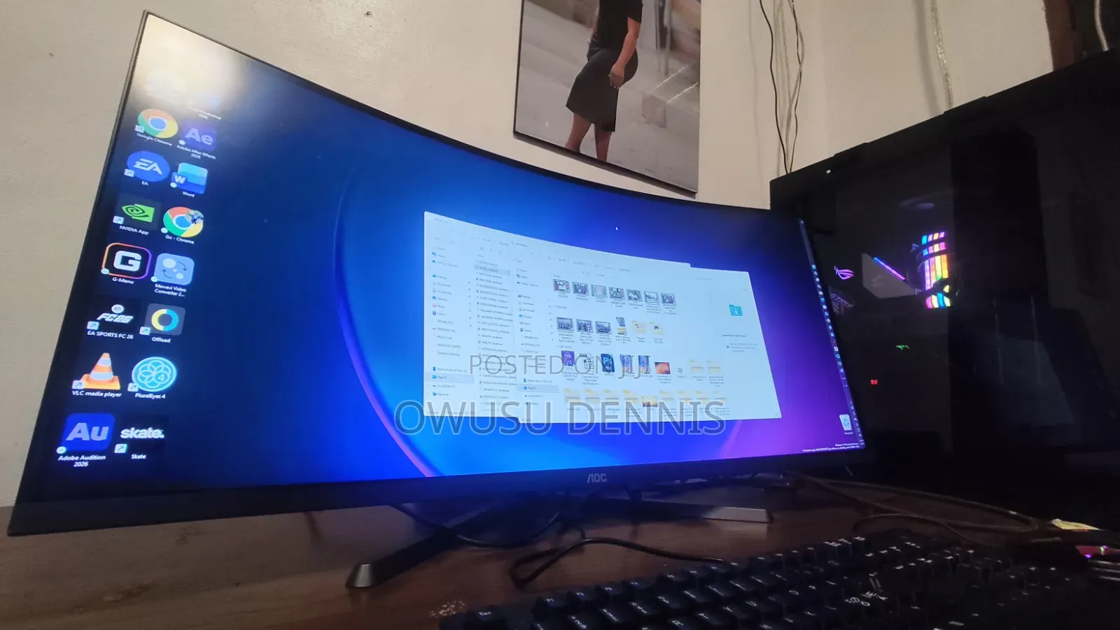 AOC 34" Ultrawide Curved Gaming Monitor CU34G2X - 165Hz - Neat