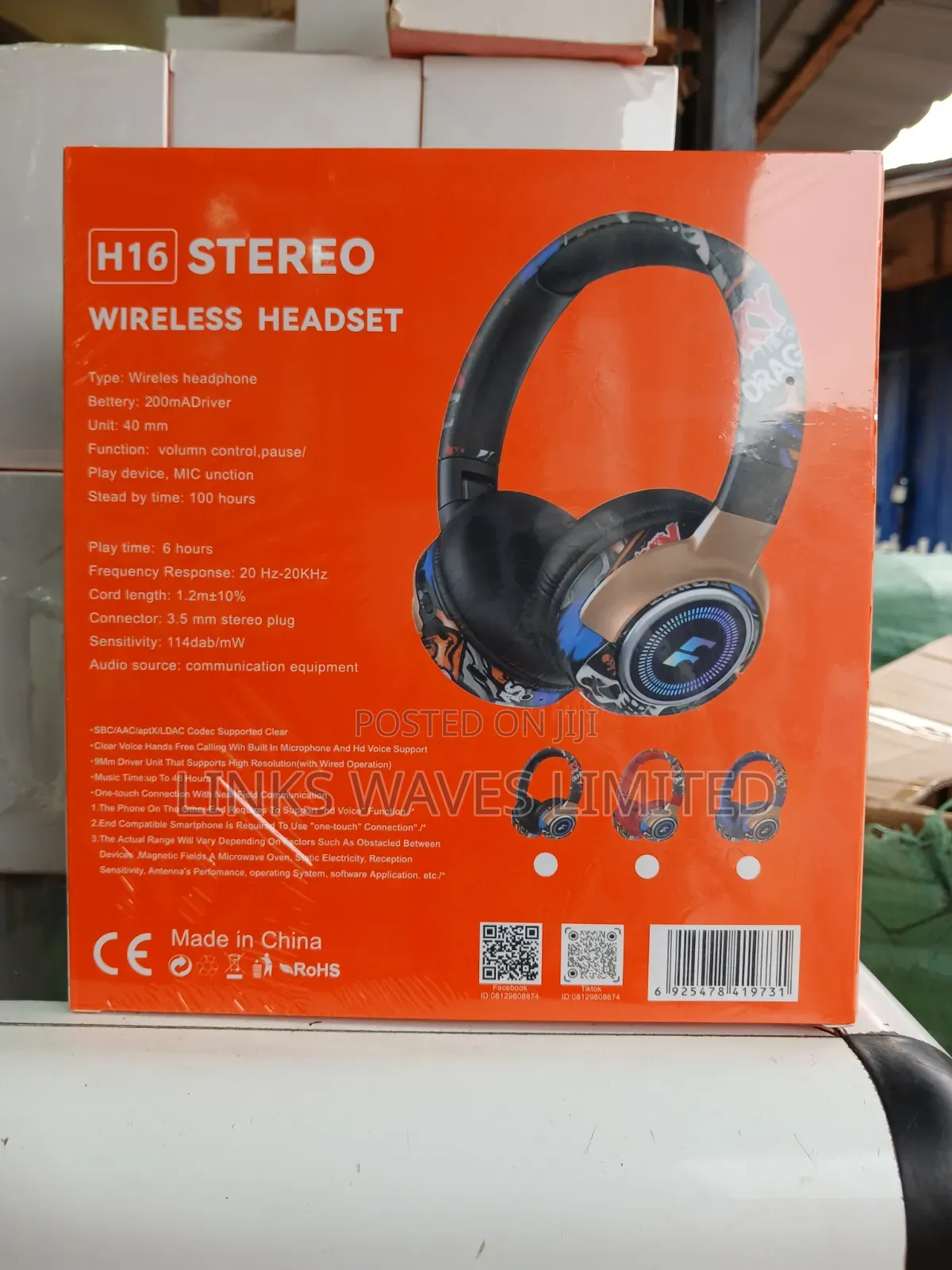 Frezzil H16 Wireless Headset