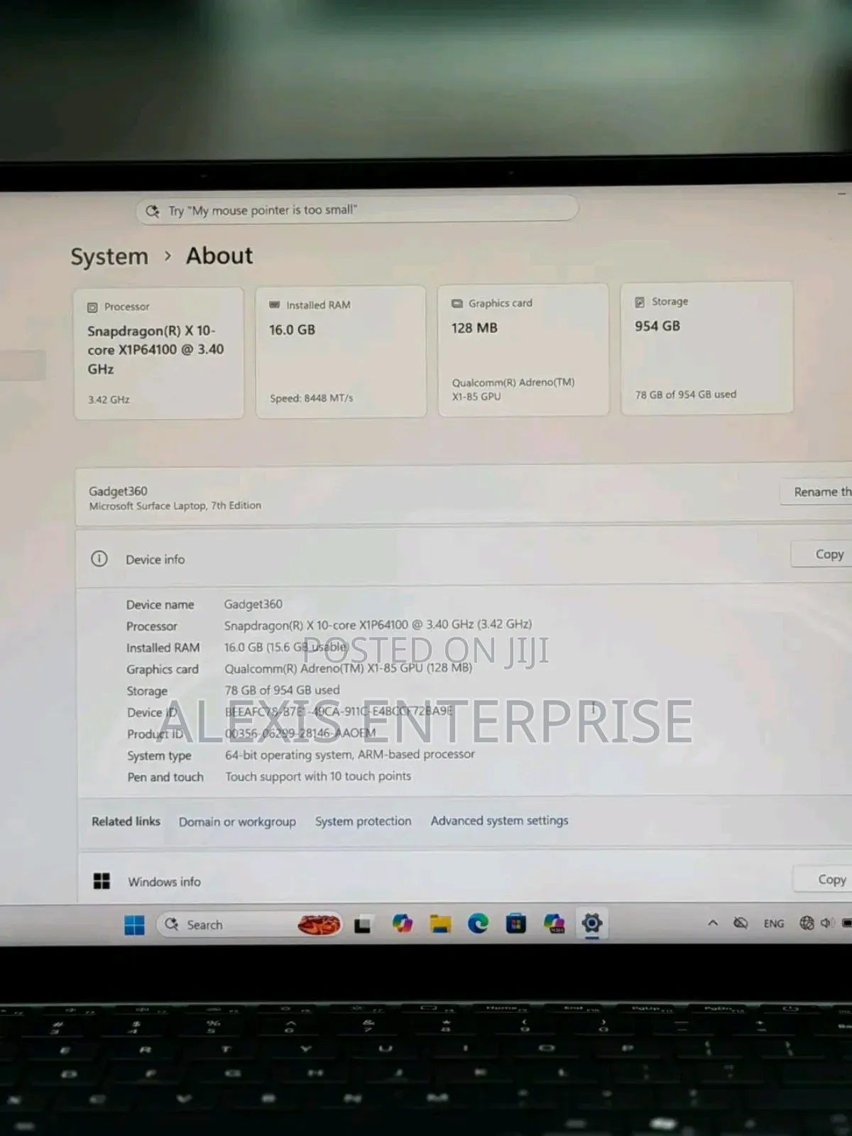 New Microsoft Surface Laptop 16GB Qualcomm Snapdragon X Plus SSD 1T