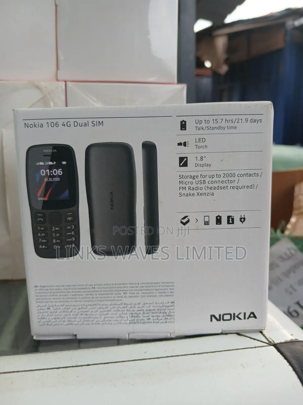New Nokia 106 Black