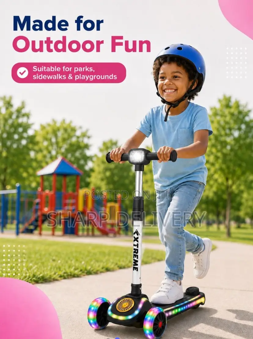 Kids Foldable 3-Wheel Scooter for Ages 3+