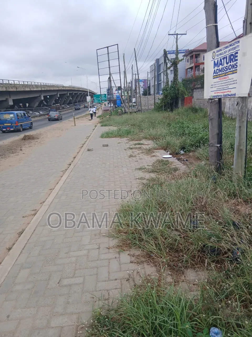 Titled Roadside 5 Plots Land for Sale at Achimota Old Peace FM