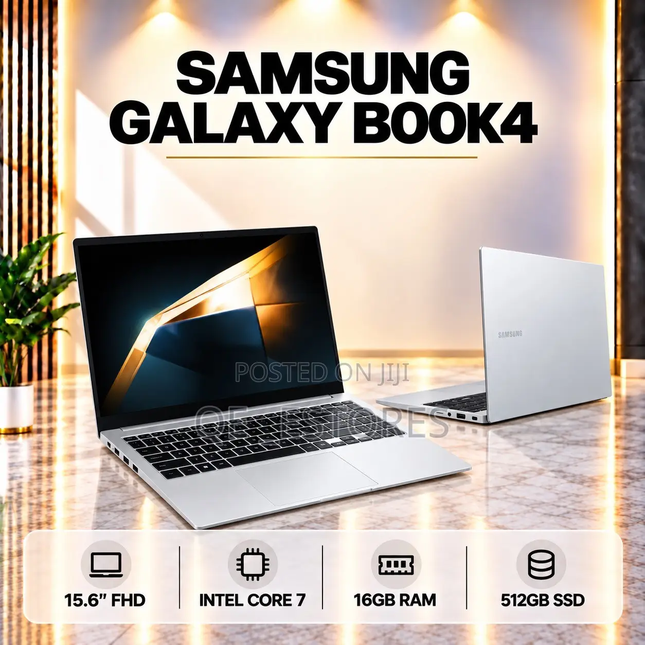New Laptop Samsung Galaxy Book4 16GB Intel Core Ultra 7 SSD 512GB