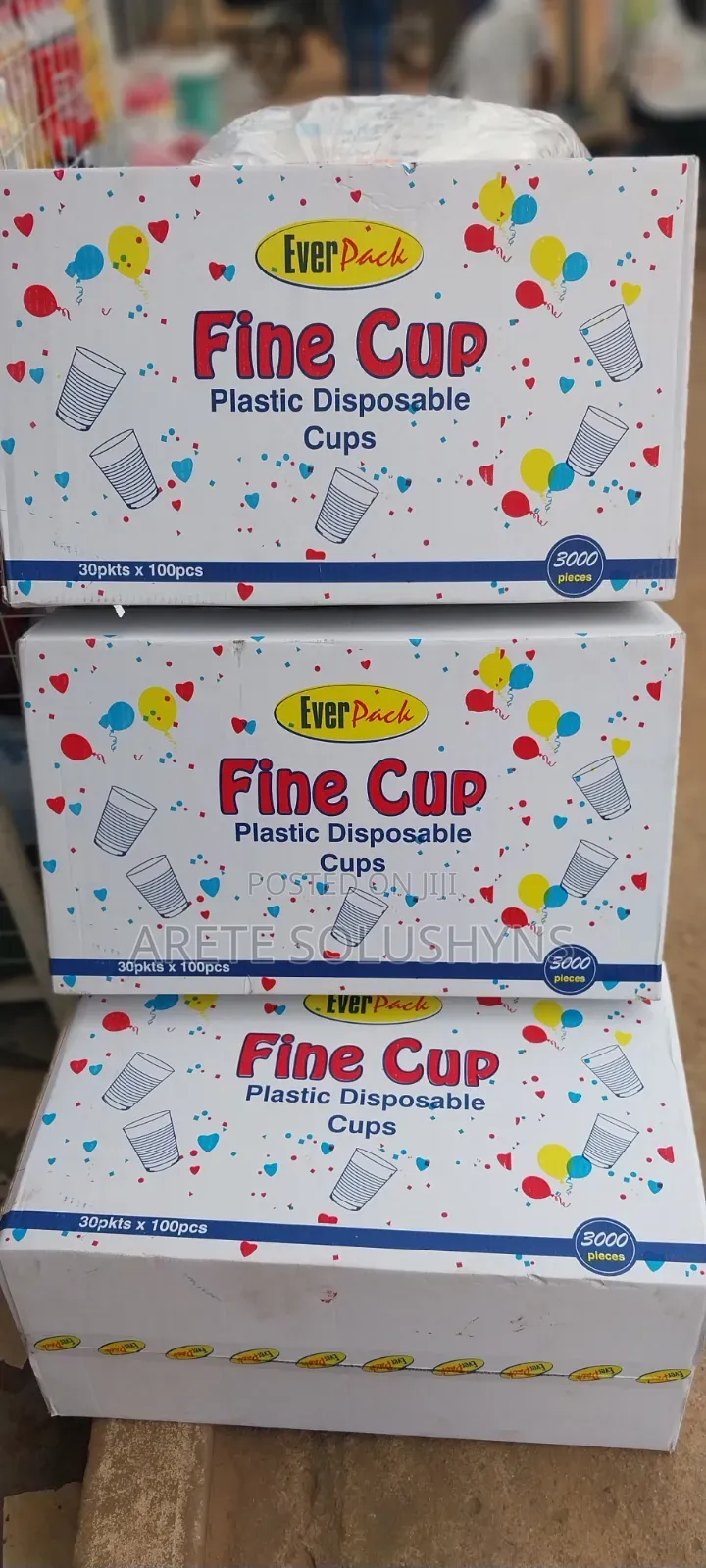 Disposable Cup 200cc (60/50pcs)Plain Colour