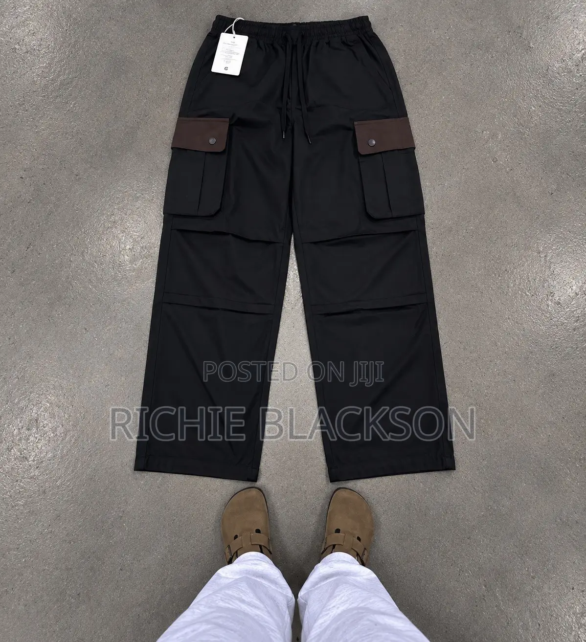 Black Side Pocket Pant