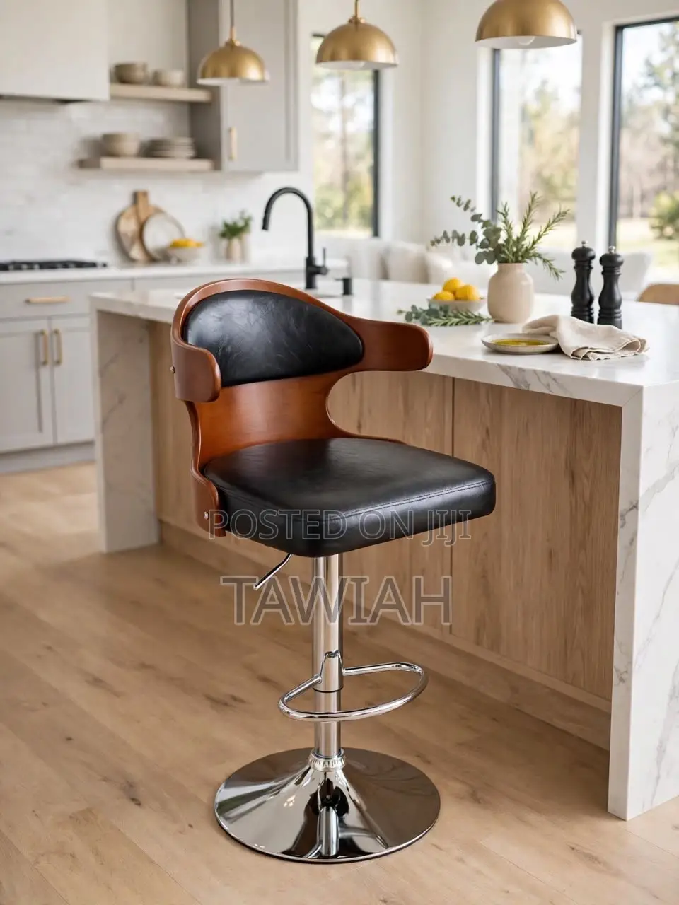 Brown Counter Chair