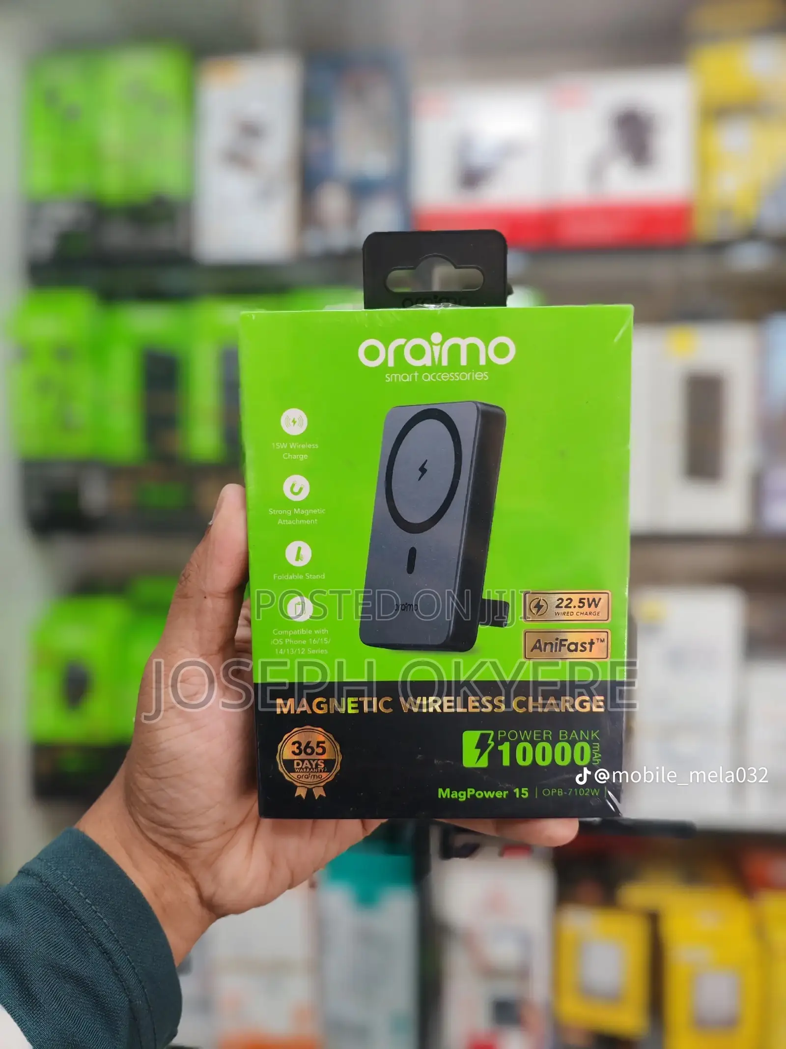 Oraimo MagPower-15 10,000mAh Wireless and Wired Power Bank
