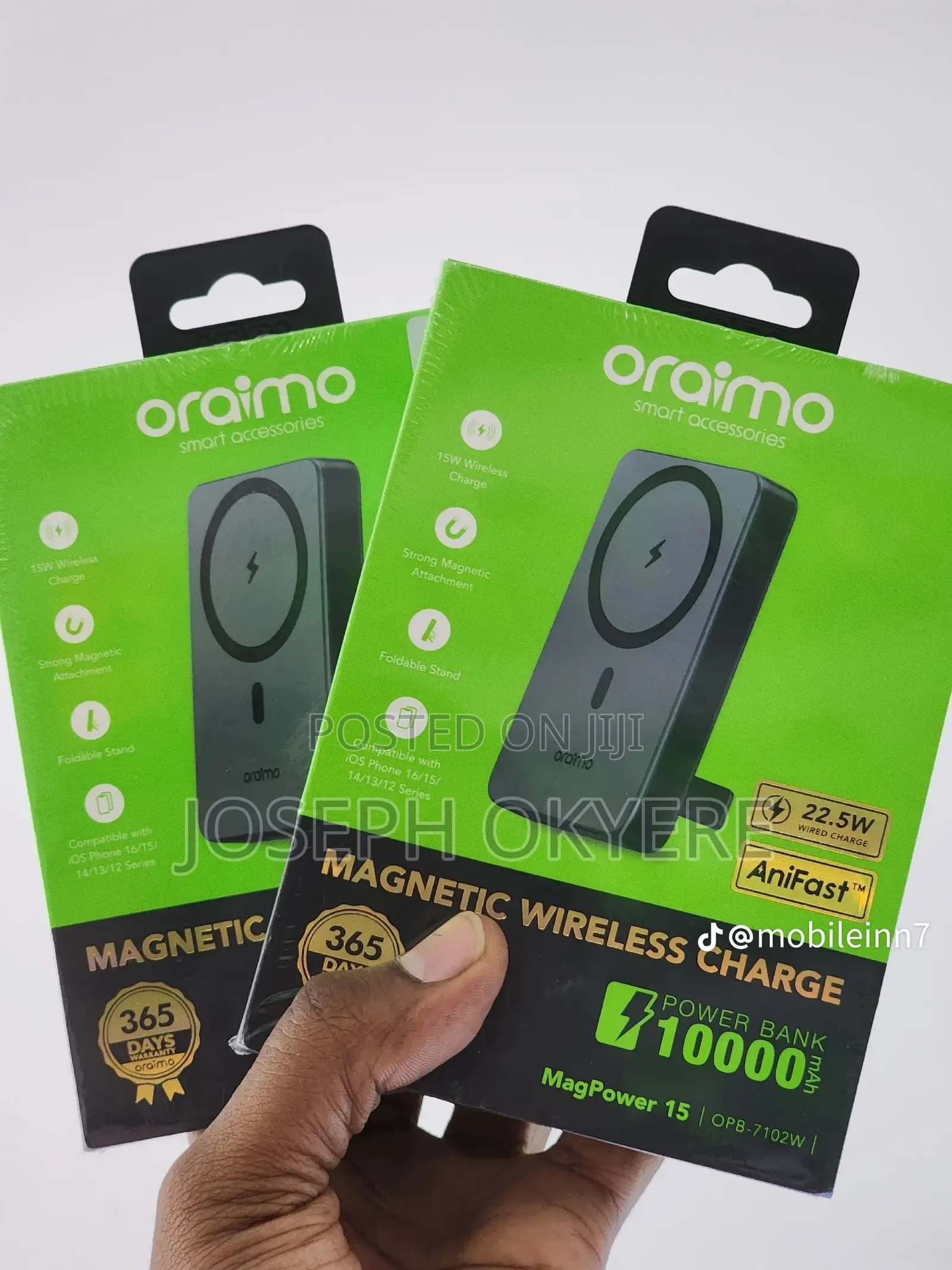 Oraimo MagPower-15 10,000mAh Wireless and Wired Power Bank