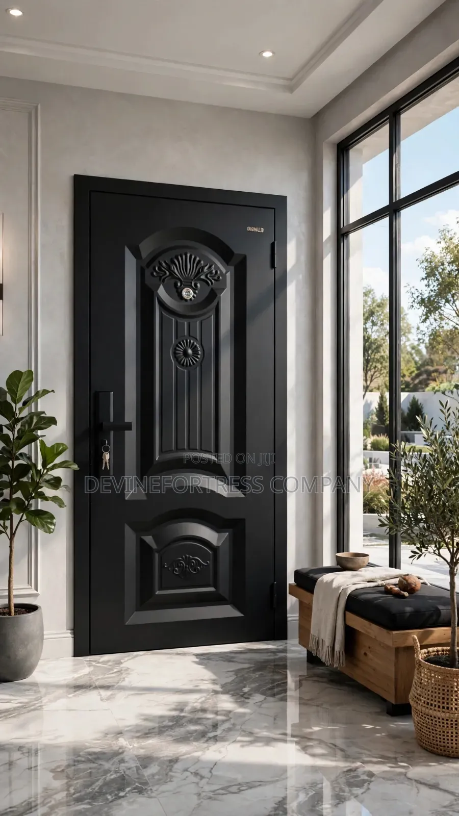 High Quality Black Sed Rough Door Strong for All Weather