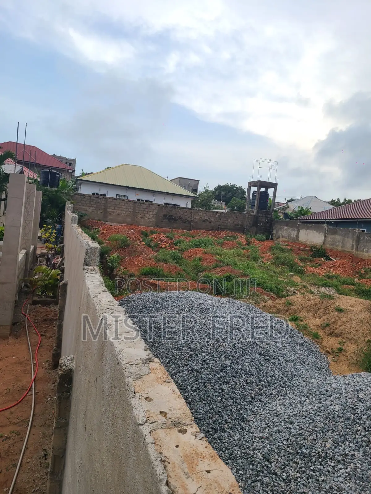 Walled and Gated Land for Sale at New Bortianor