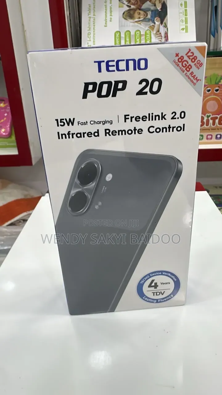 New Tecno Pop 20 128 GB Black