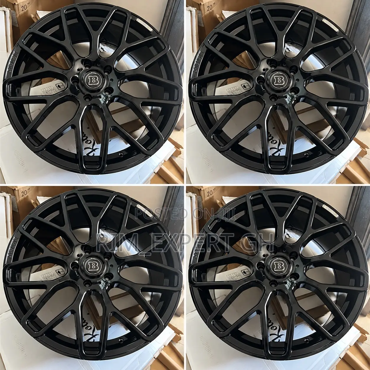 G63 BRABUS-Style 22 Inch Black Alloy Rim