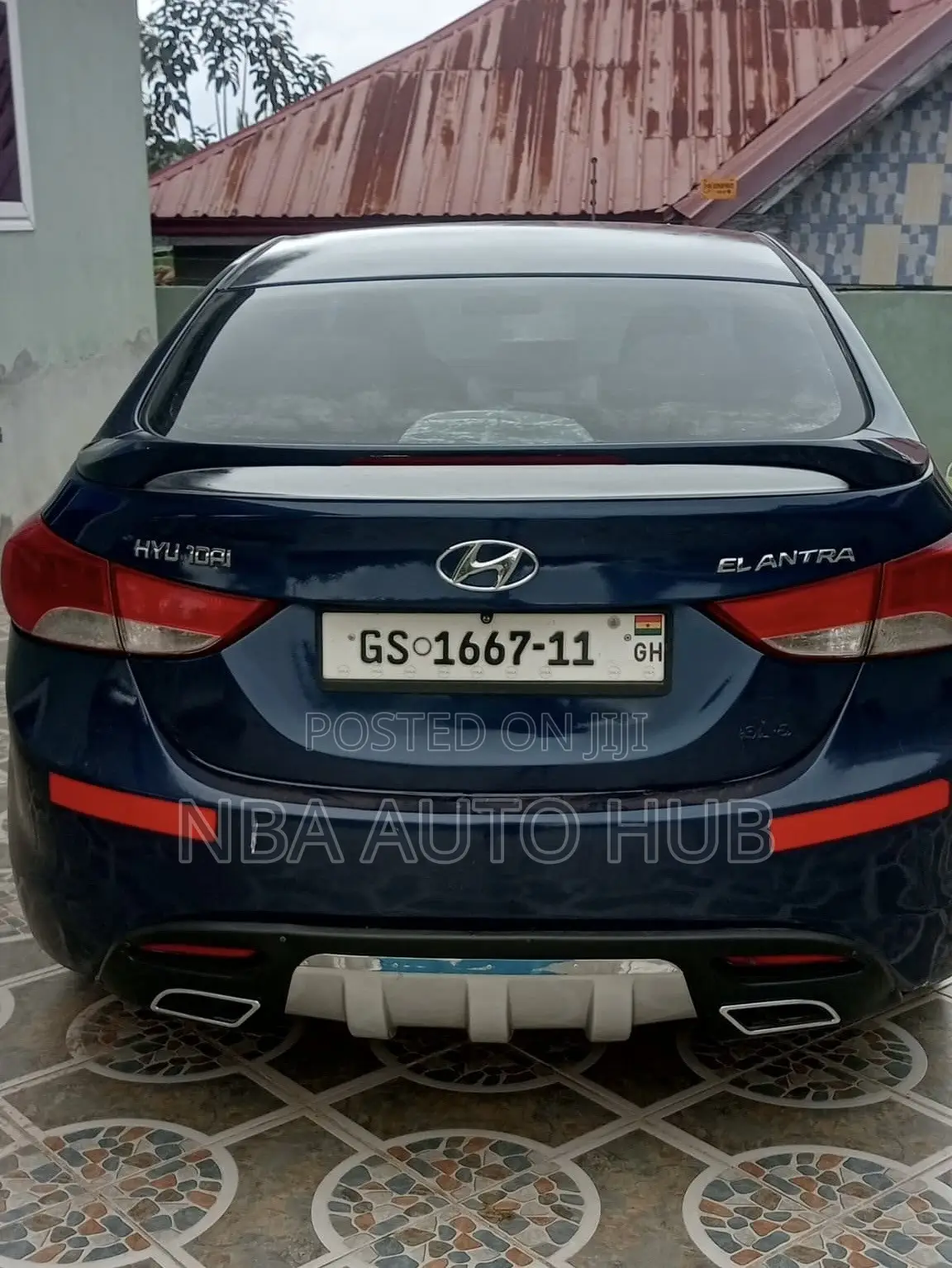 Elantra 2011-13 Back Bumper Diffuser