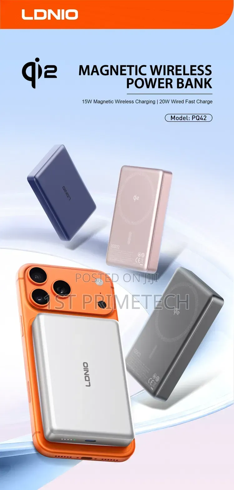 LDNIO PQ42 15W Magnetic Wireless Charging