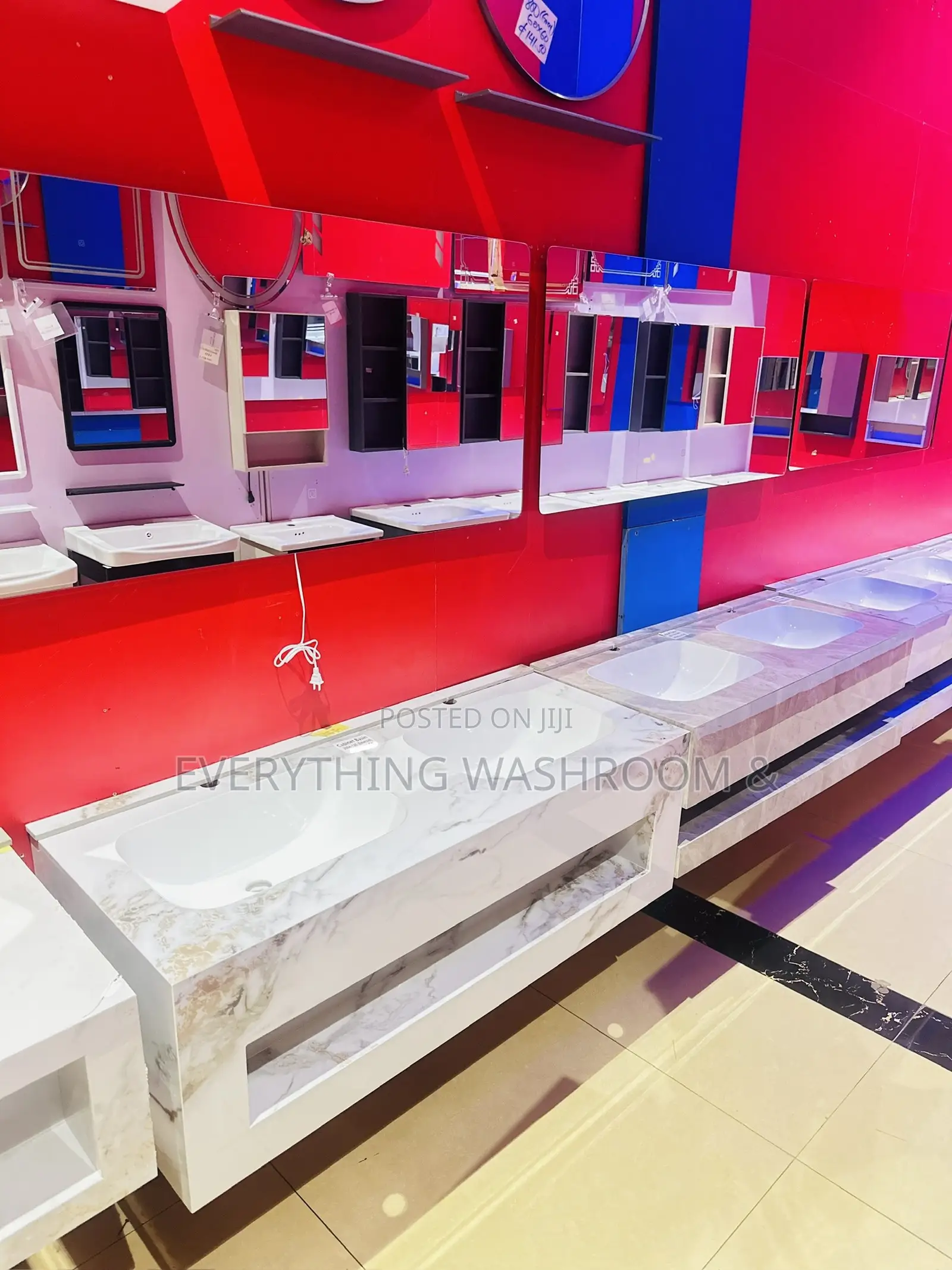 Double 120cm Cabinet Basin With Touchscreen Mirror