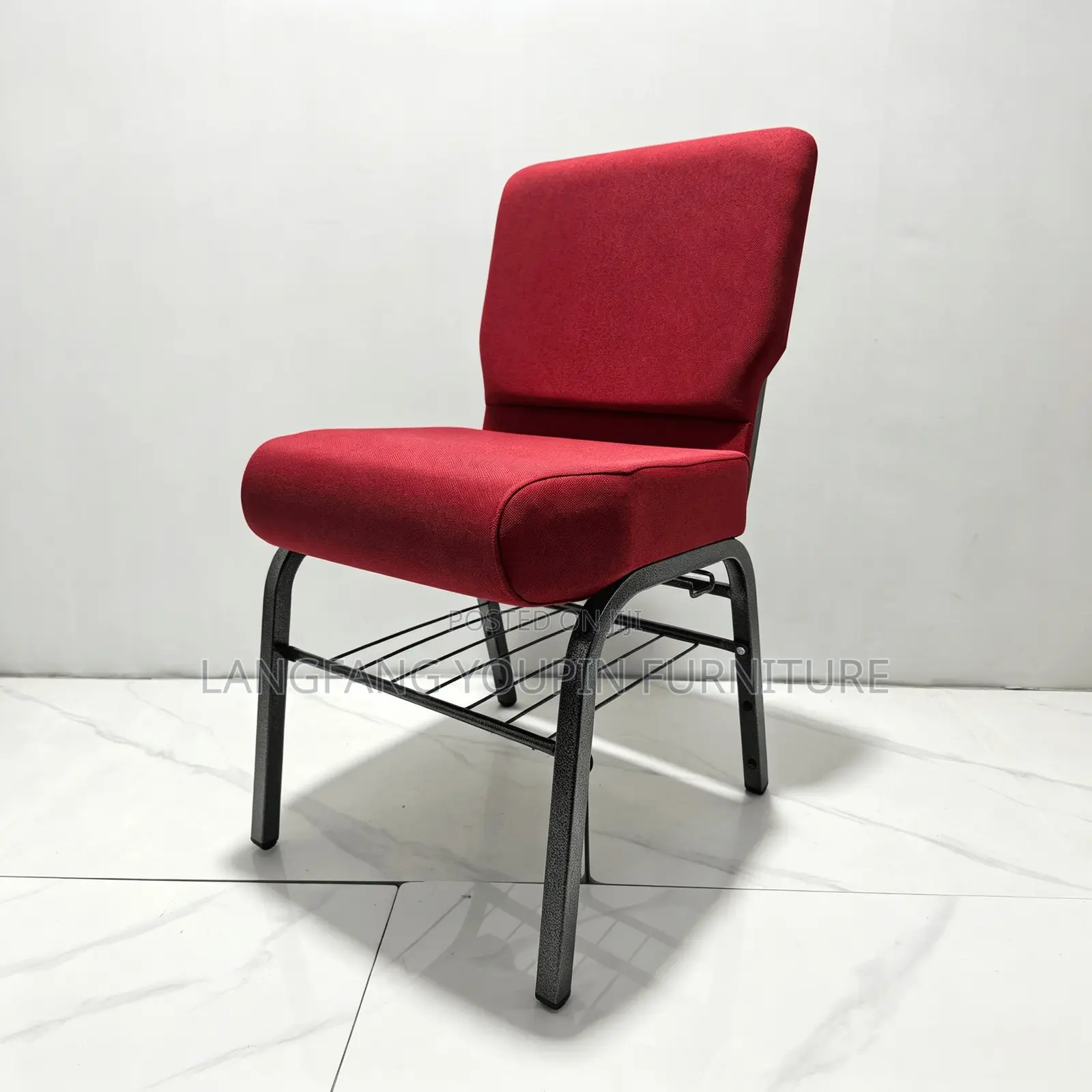 , Ready Stock!Durable Church Chair, Comfort Padded Seat Back