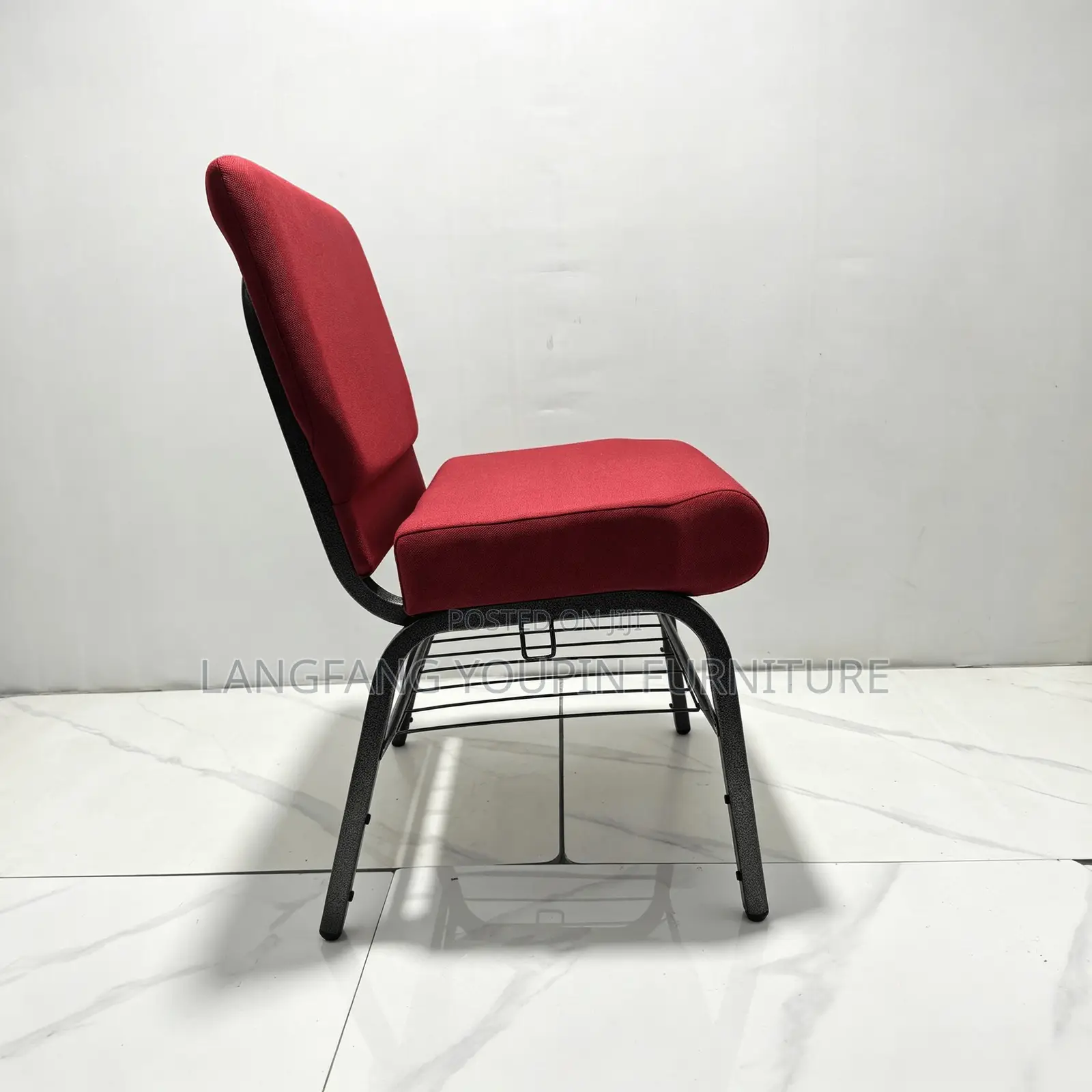 , Ready Stock!Durable Church Chair, Comfort Padded Seat Back
