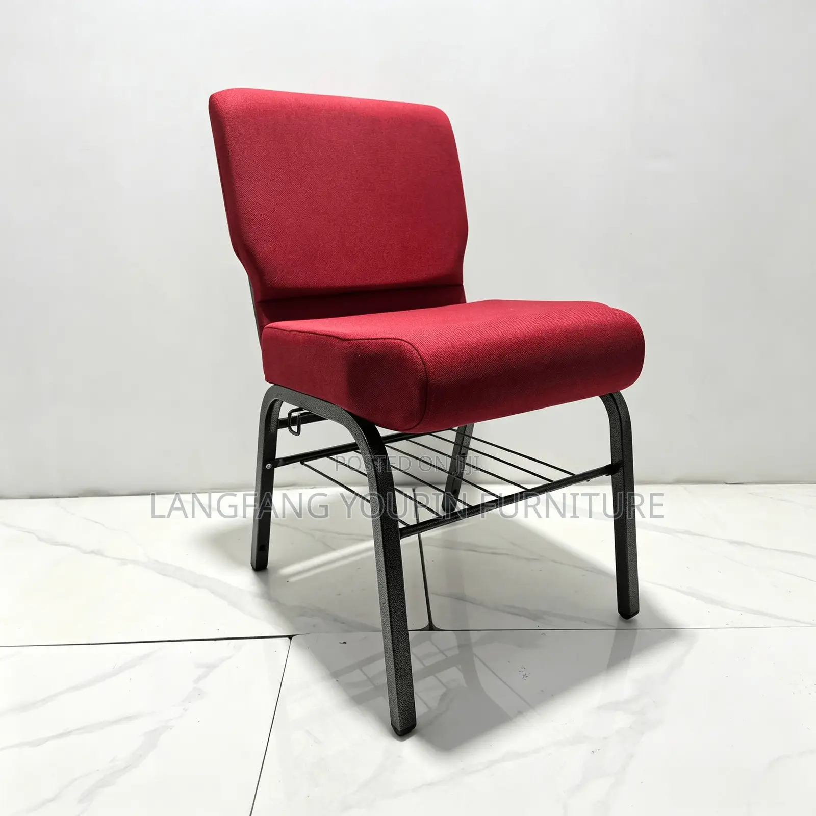 , Ready Stock!Durable Church Chair, Comfort Padded Seat Back
