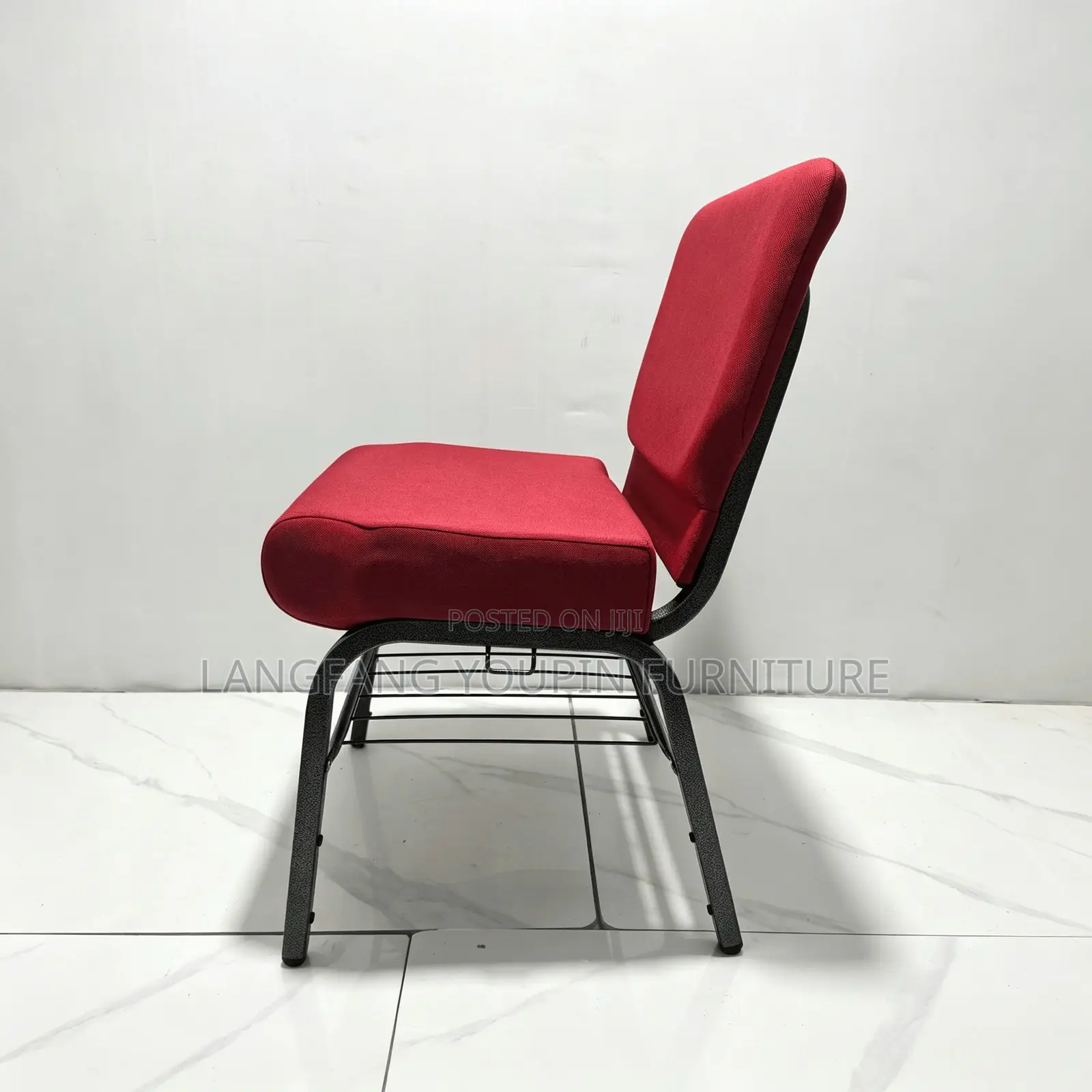 , Ready Stock!Durable Church Chair, Comfort Padded Seat Back