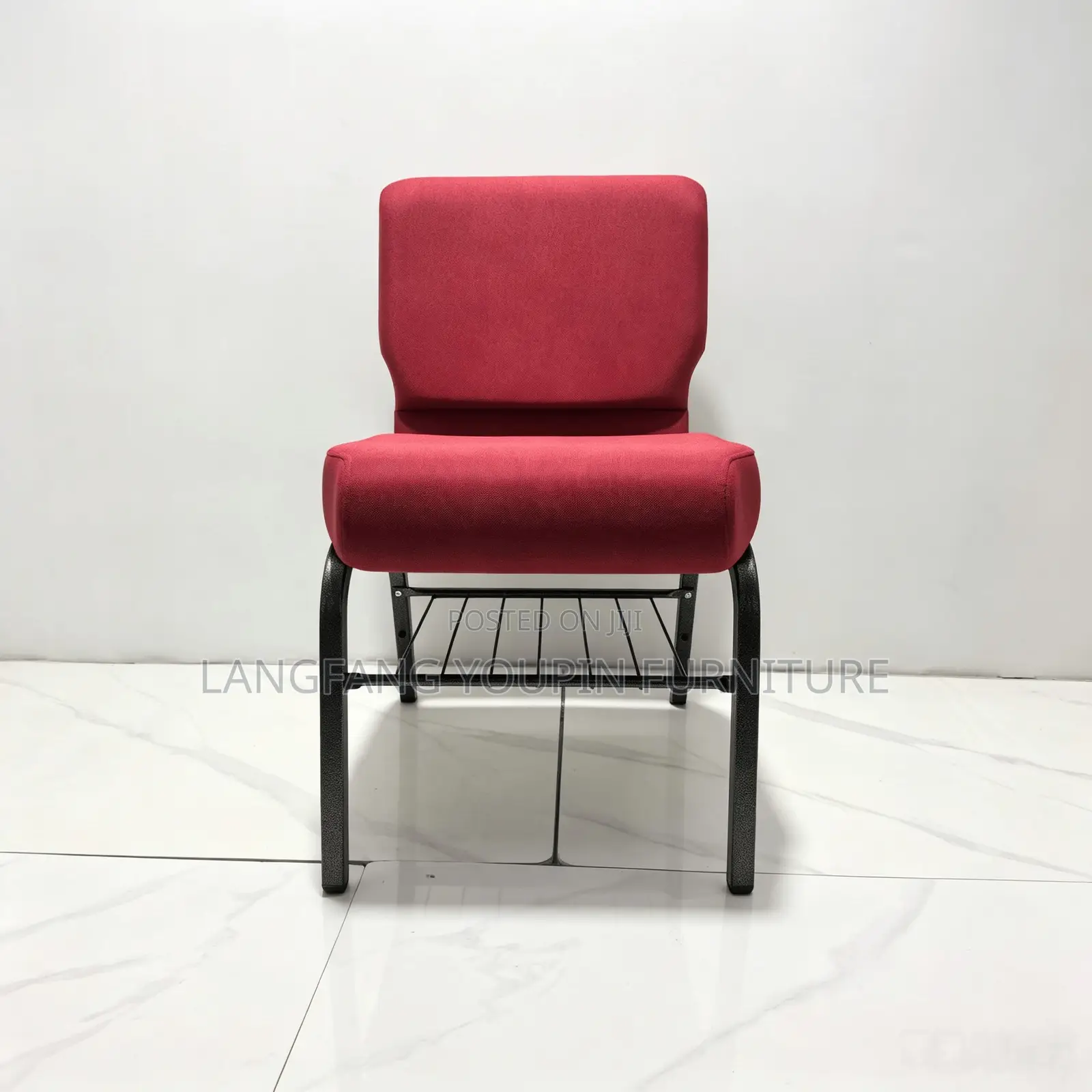, Ready Stock!Durable Church Chair, Comfort Padded Seat Back