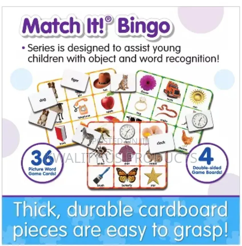 The Learning Journey Kids Picture Word Bingo