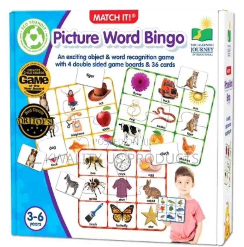 The Learning Journey Kids Picture Word Bingo