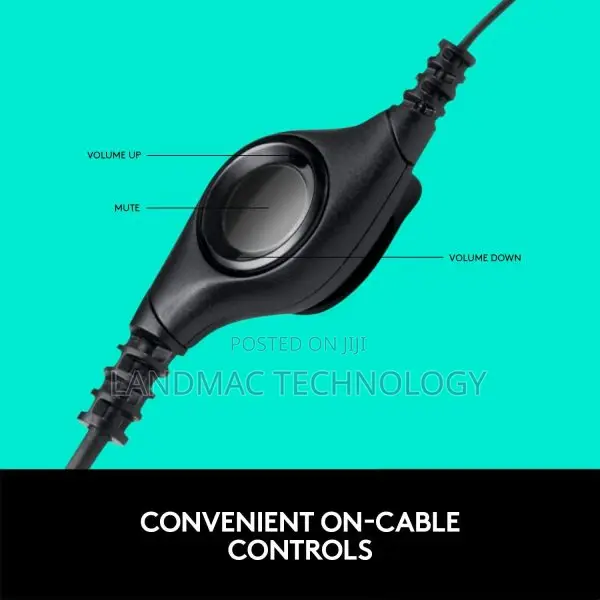 Logitech H390 Wired Headset PC/Laptop Stereo Headphones, USB-A, Black