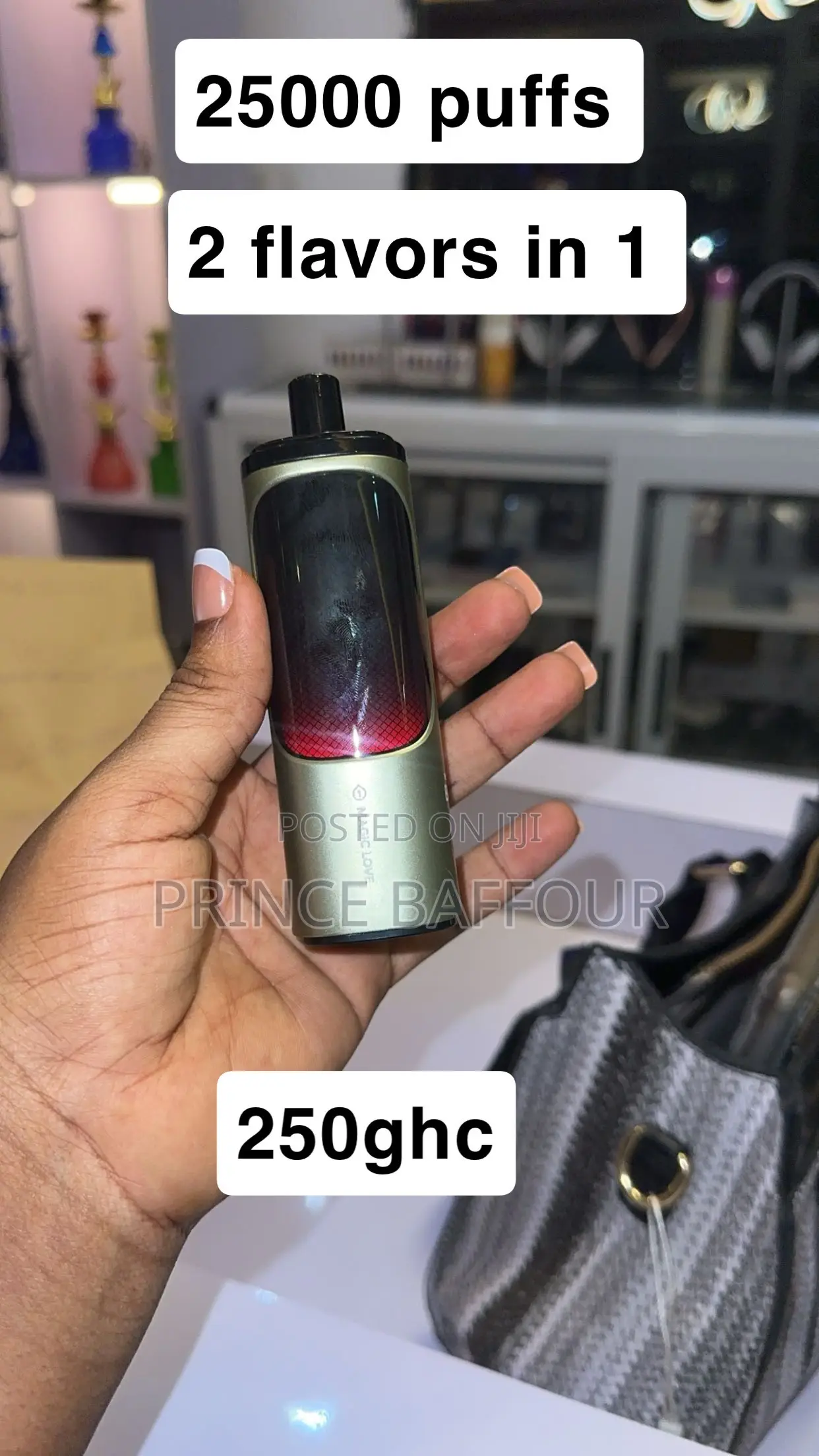 25000 Puffs Disposable Vape Shisha 2 in 1 Flavors