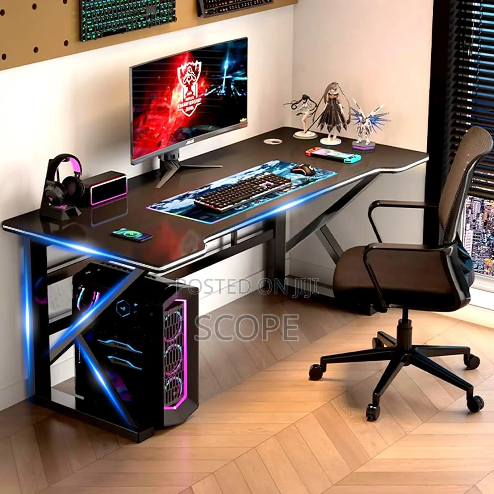Brand New 140cmx70cm Black Gaming Desk