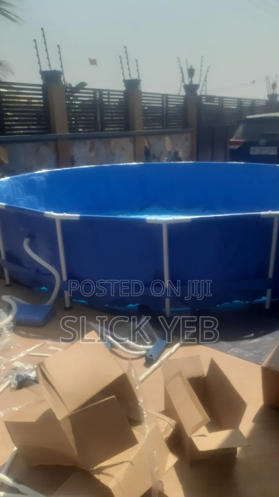 Round Metal Frame Above Ground Swimming Pool